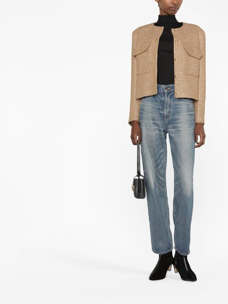 Blue Margaret Straight-leg Jeans