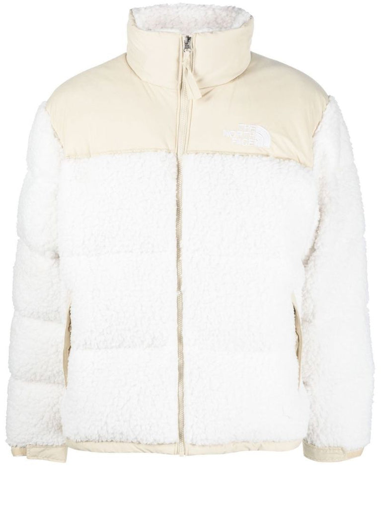 Neutral High Pile Nuptse Padded Jacket