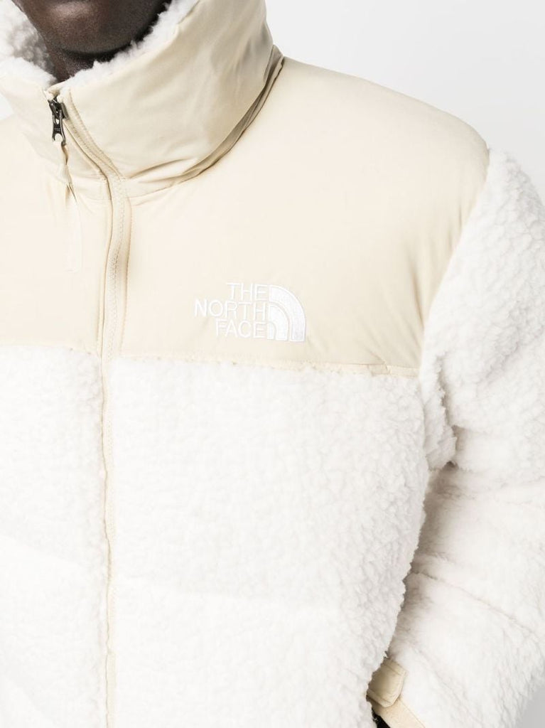 Neutral High Pile Nuptse Padded Jacket
