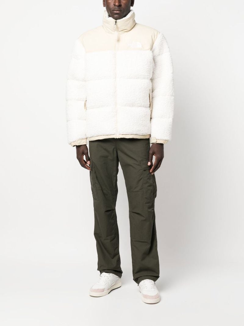 Neutral High Pile Nuptse Padded Jacket