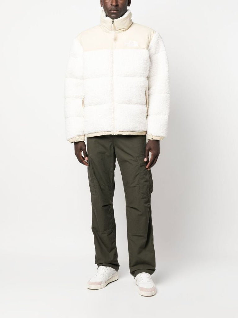 Neutral High Pile Nuptse Padded Jacket
