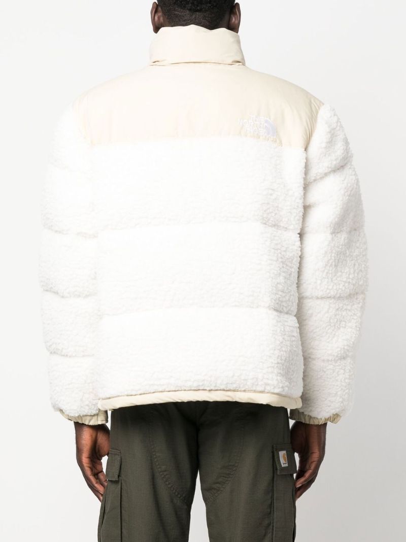 Neutral High Pile Nuptse Padded Jacket
