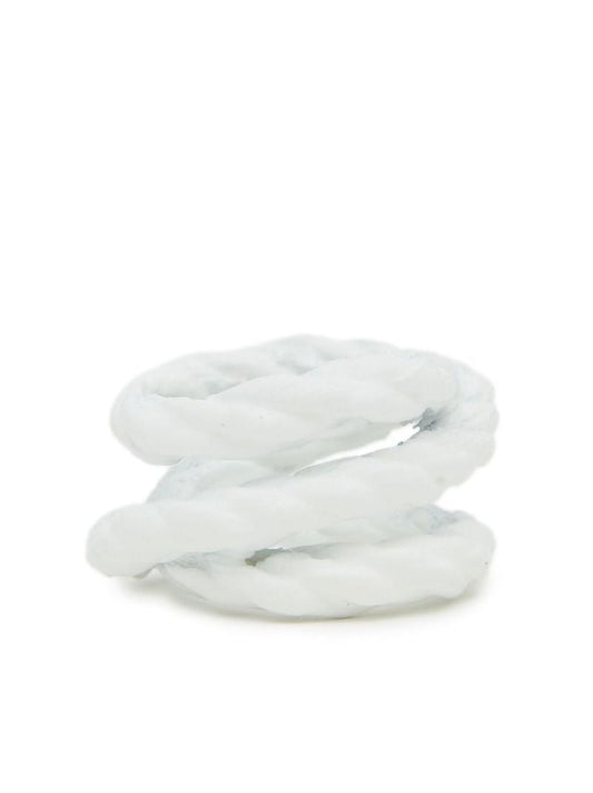 White Yarn Coated Ring