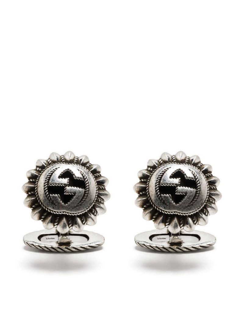 Sterling Silver Double G Cufflinks