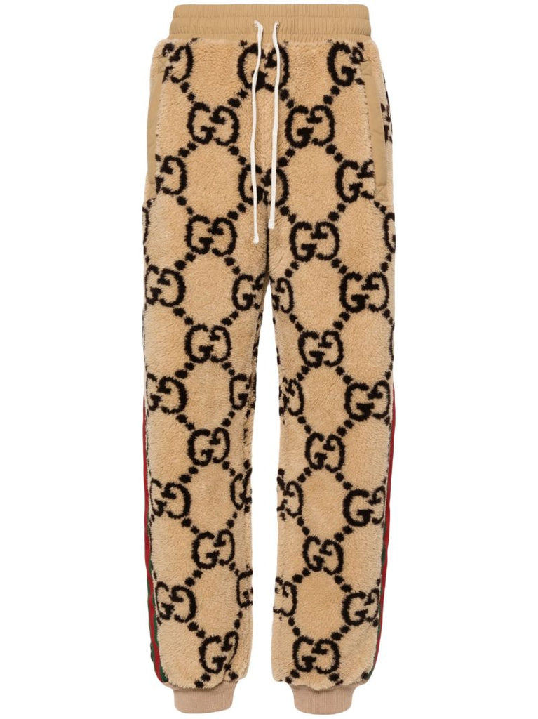 Neutral Gg Jacquard Track Pants