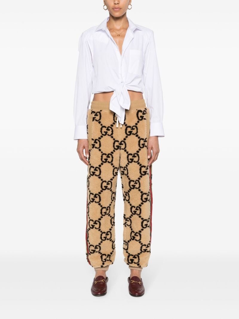 Neutral Gg Jacquard Track Pants