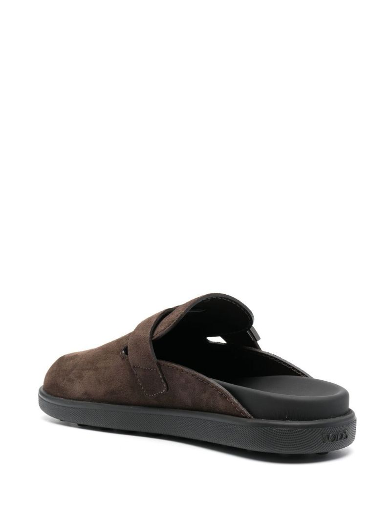 Brown T Timeless Suede Mules