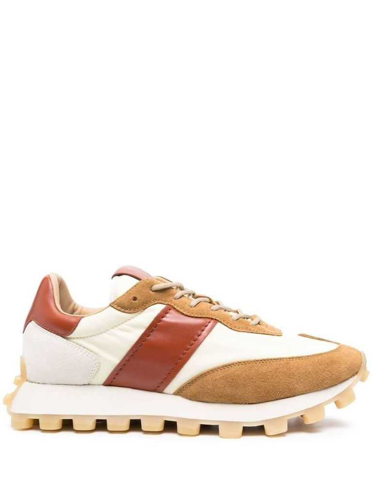 Neutral 1t Paneled Leather Sneakers