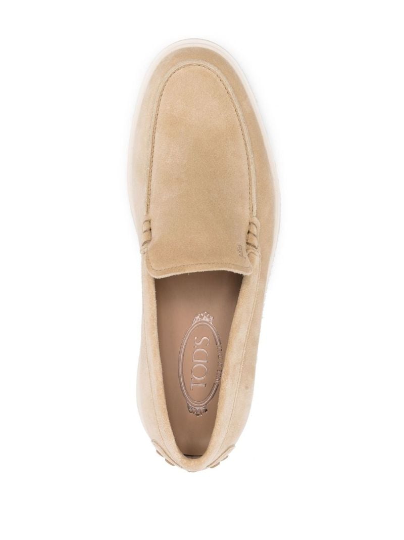 Neutral Suede Loafers