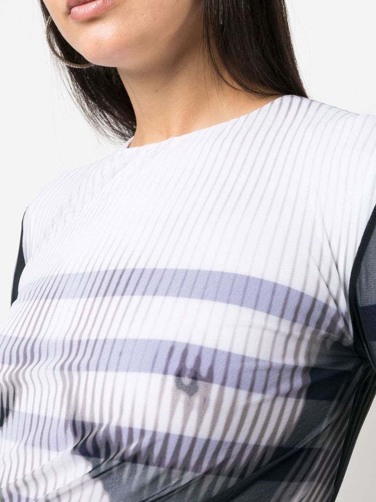 Black Graphic Print Bodysuit