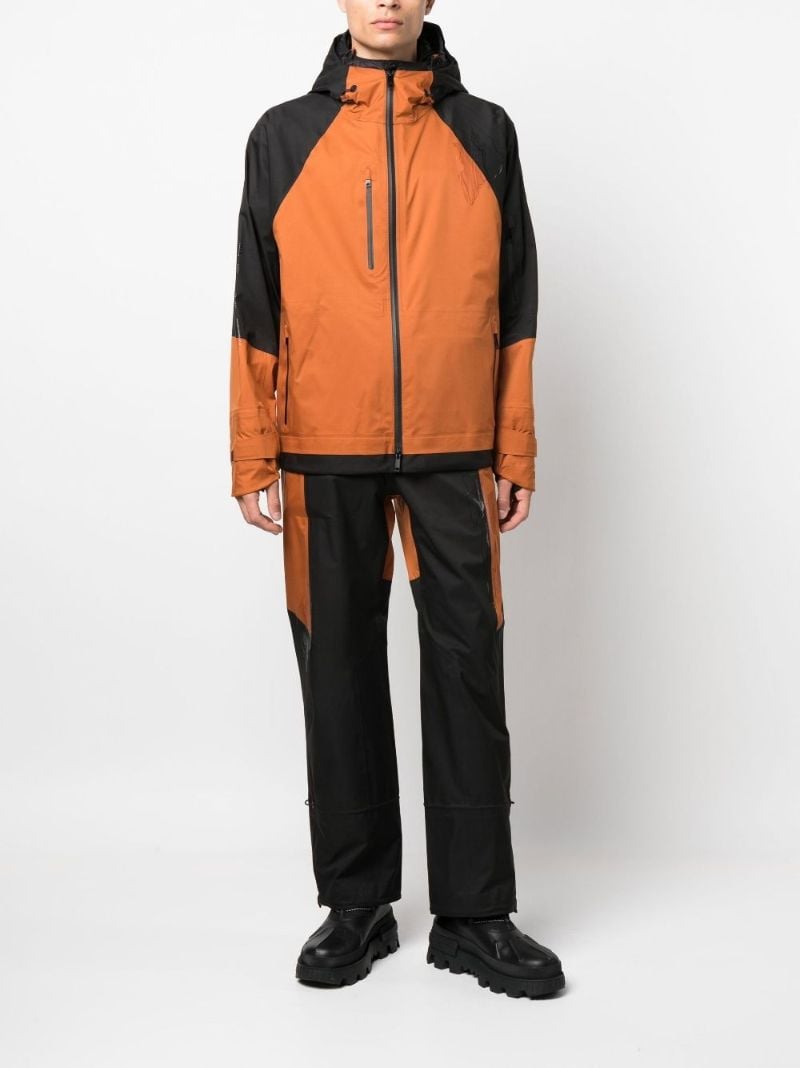 Orange Hooded Lightweight Jacket