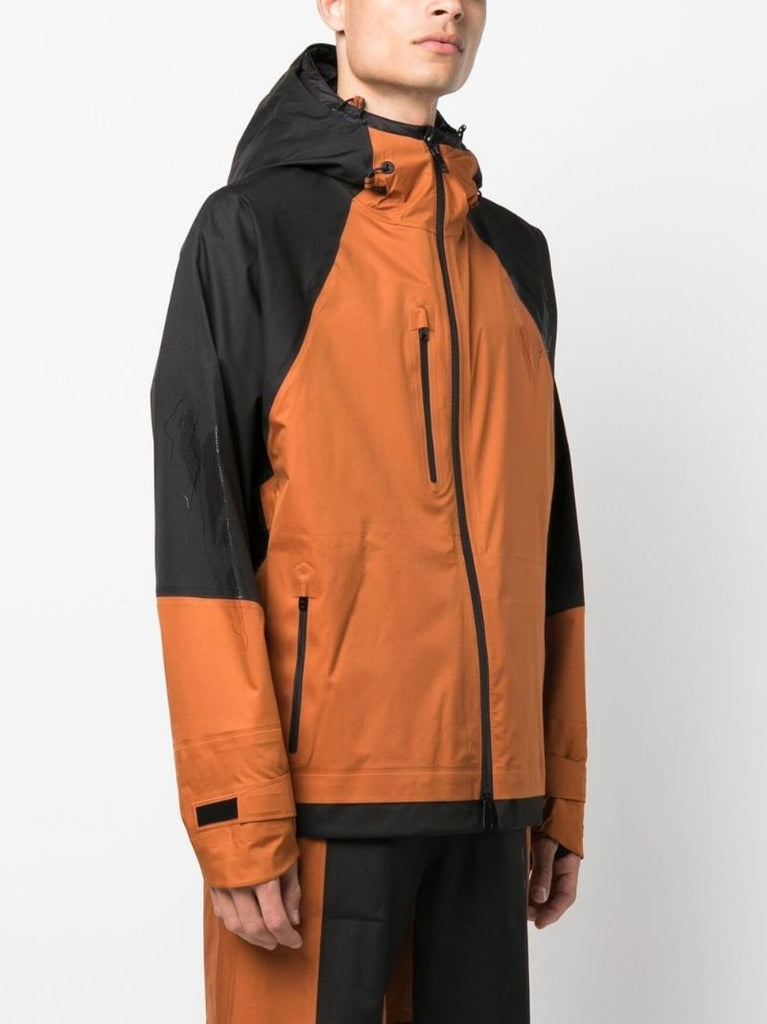 Orange Hooded Lightweight Jacket