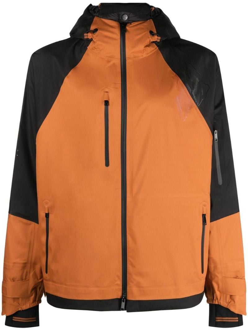 Orange Hooded Lightweight Jacket