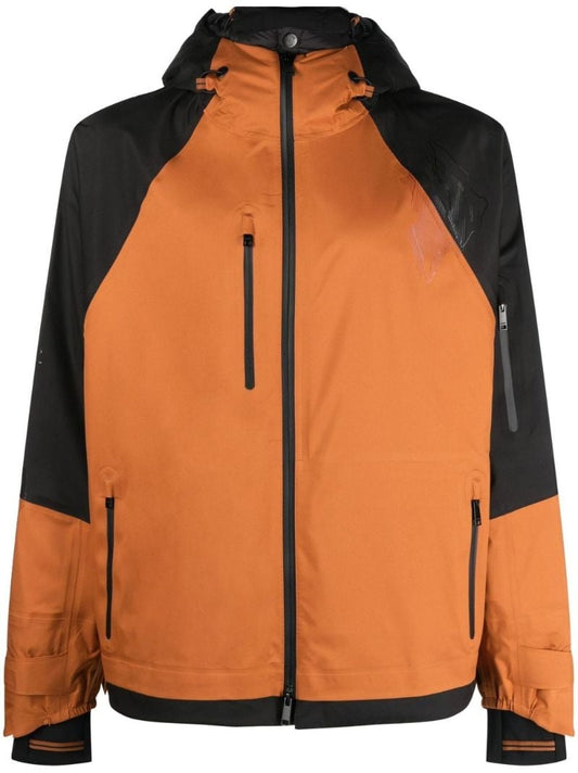 Orange Hooded Lightweight Jacket