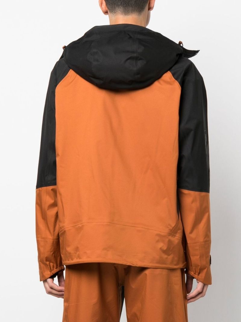 Orange Hooded Lightweight Jacket