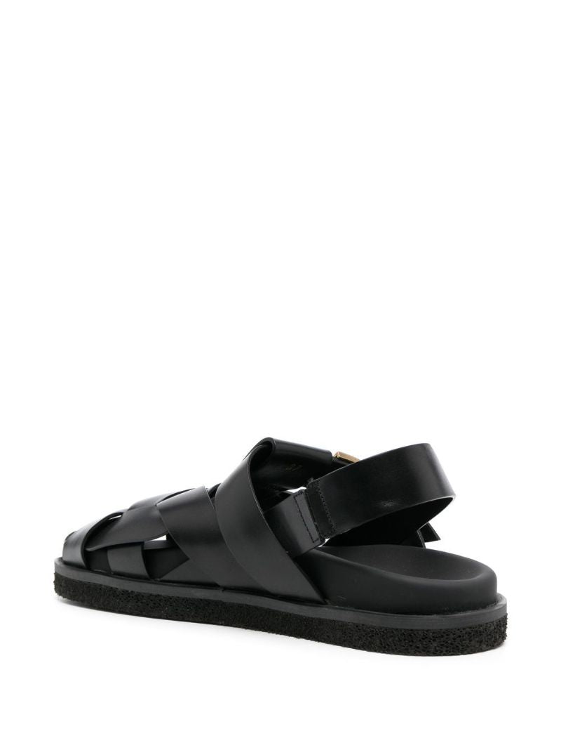 Black T Timeless Leather Sandals