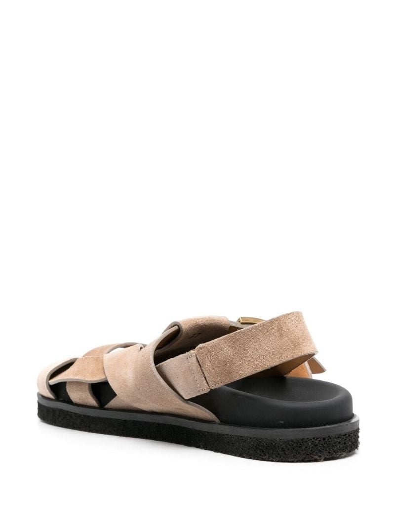 Brown T Timeless Suede Sandals