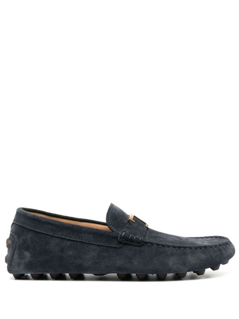 Blue T Timeless Gommino Bubble Suede Loafers