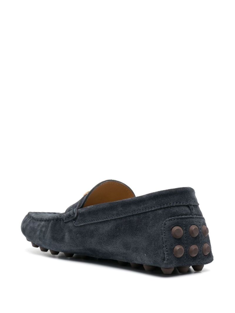 Blue T Timeless Gommino Bubble Suede Loafers