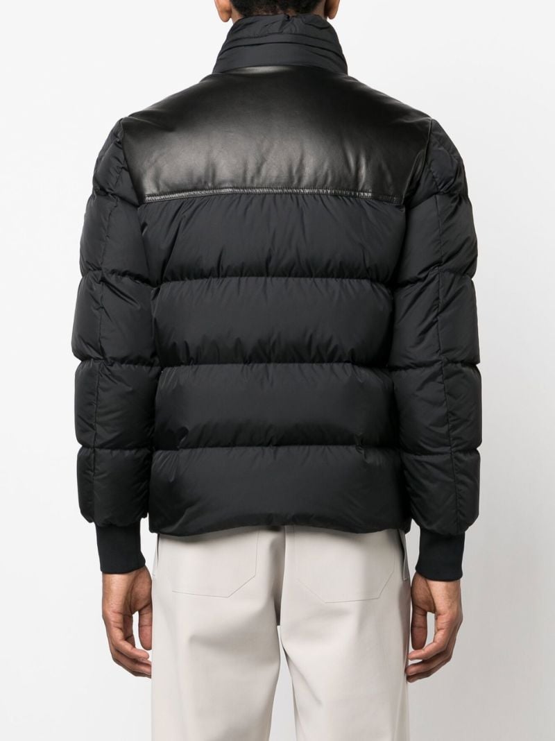 Black Bugrane Hooded Quilted Jacket