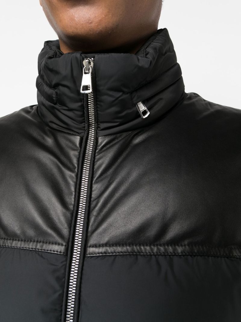 Black Bugrane Hooded Quilted Jacket