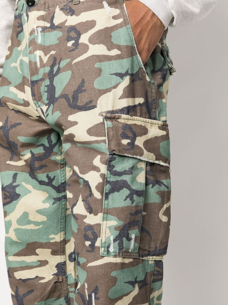 Green Camouflage Cargo Trousers