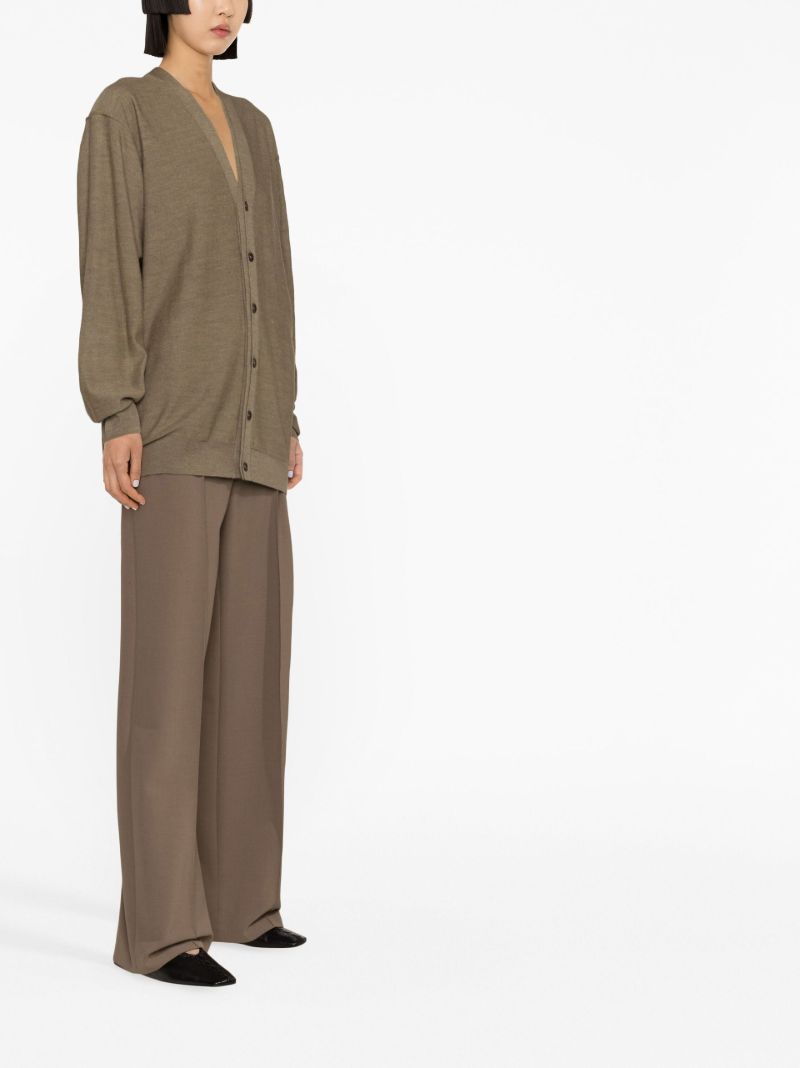 Brown V-neck Cardigan