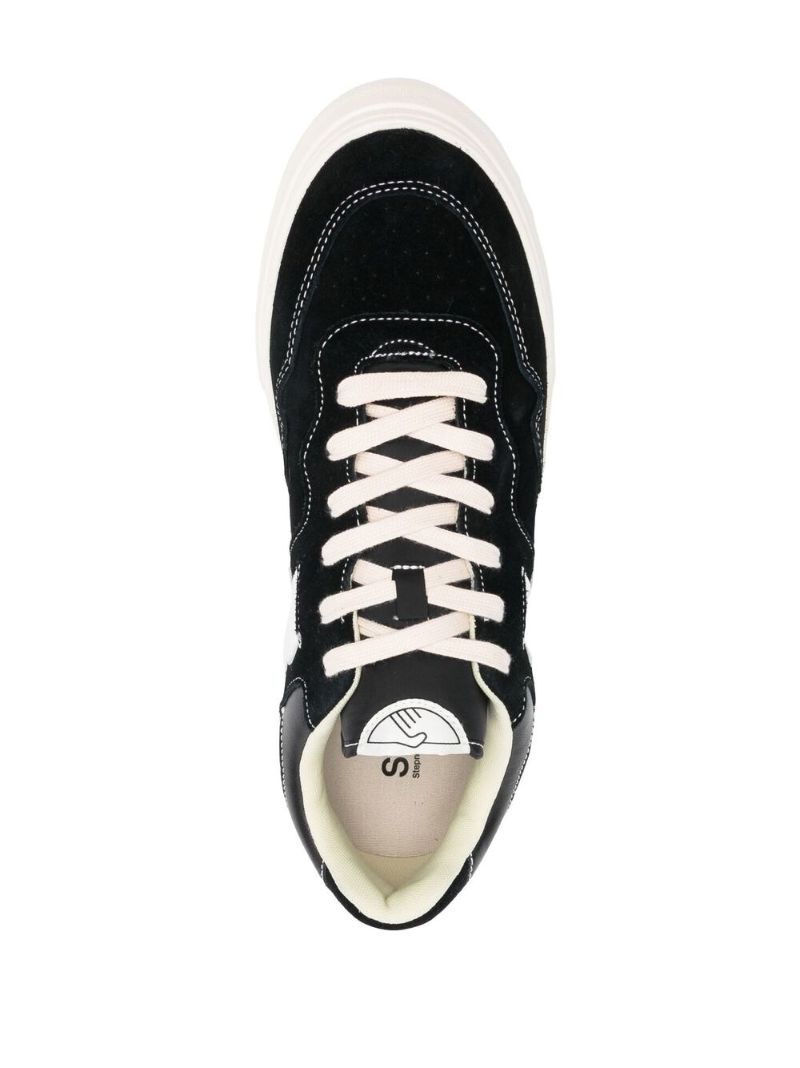 Black Pearl S-strike Leather Low-top Sneakers