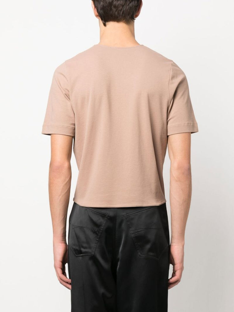 Neutral Scoop Neck Cotton T-shirt