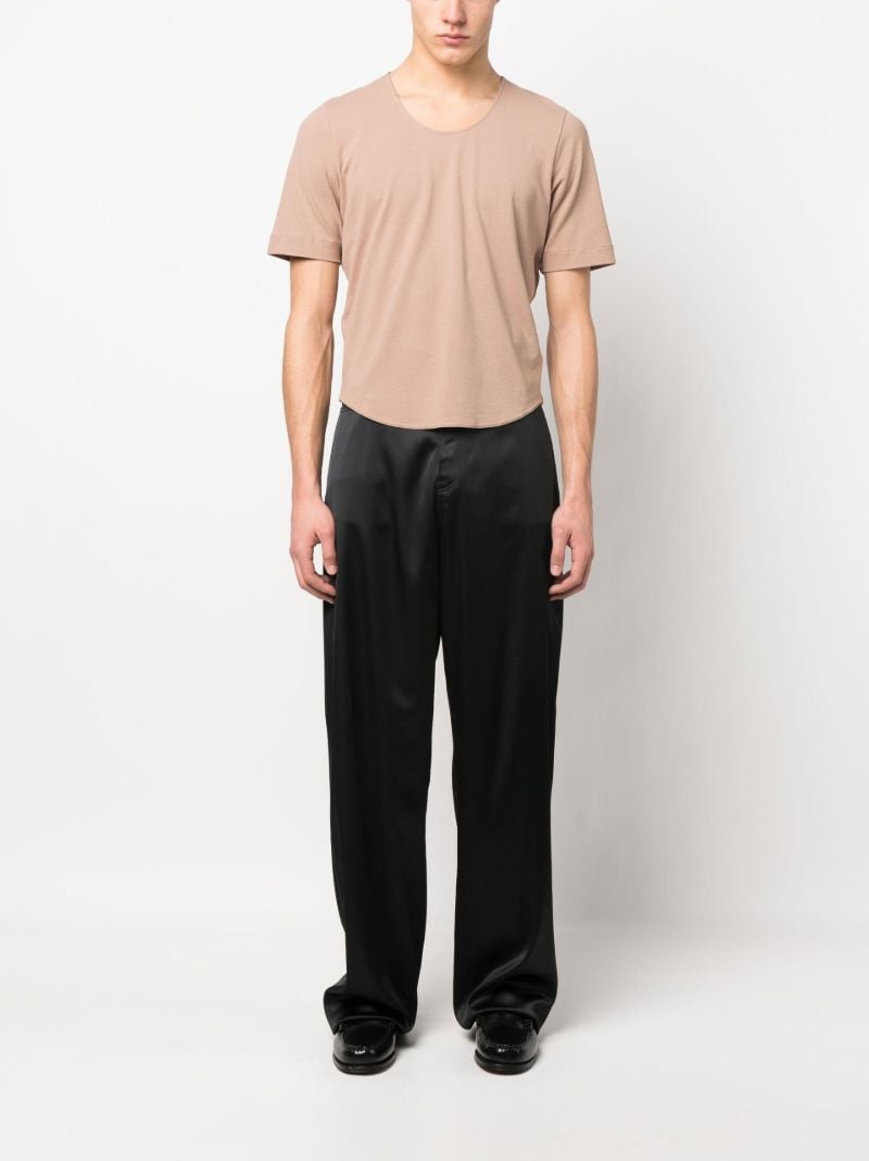 Neutral Scoop Neck Cotton T-shirt