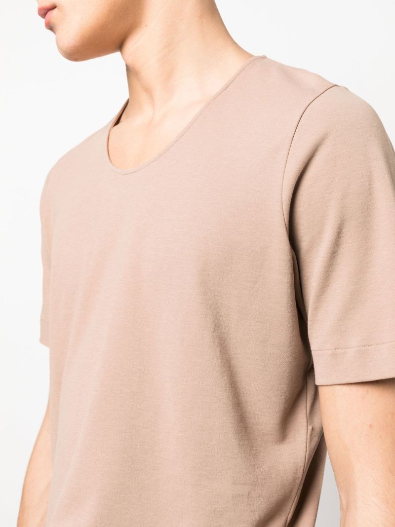 Neutral Scoop Neck Cotton T-shirt