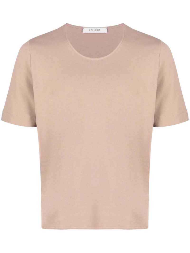 Neutral Scoop Neck Cotton T-shirt