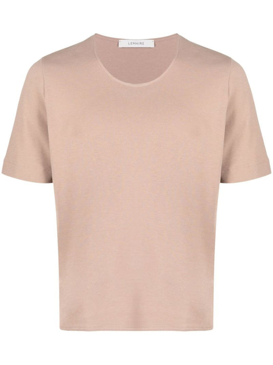 Neutral Scoop Neck Cotton T-shirt