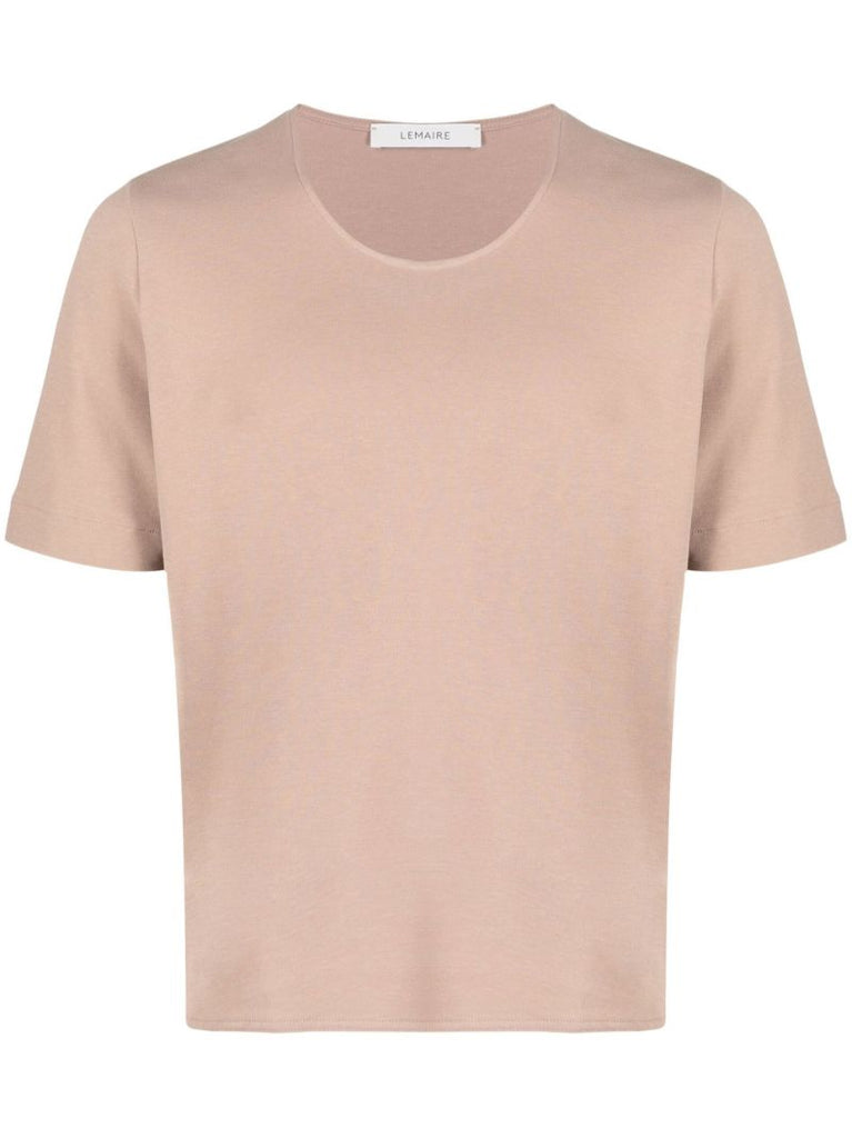 Neutral Scoop Neck Cotton T-shirt
