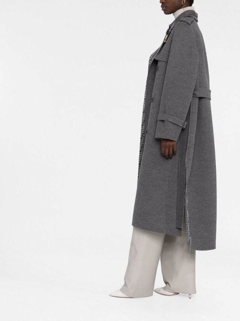 Grey Wool Trench Coat