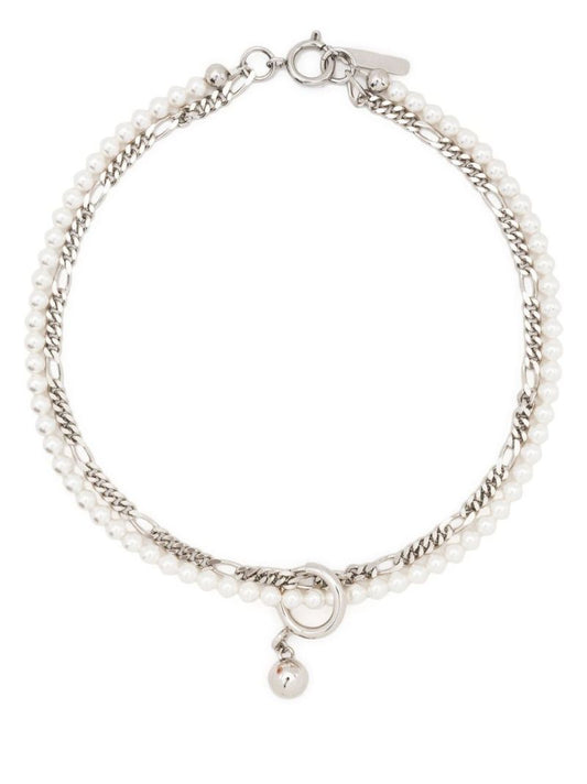 Silver-tone Jip Pearl Necklace