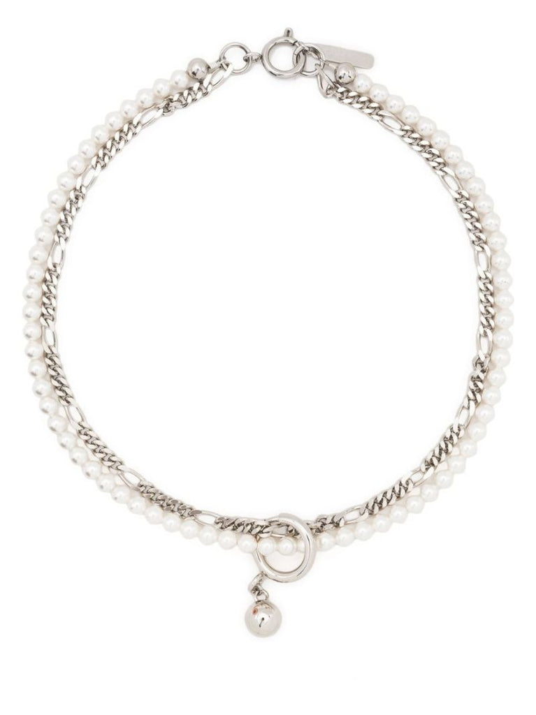 Silver-tone Jip Pearl Necklace