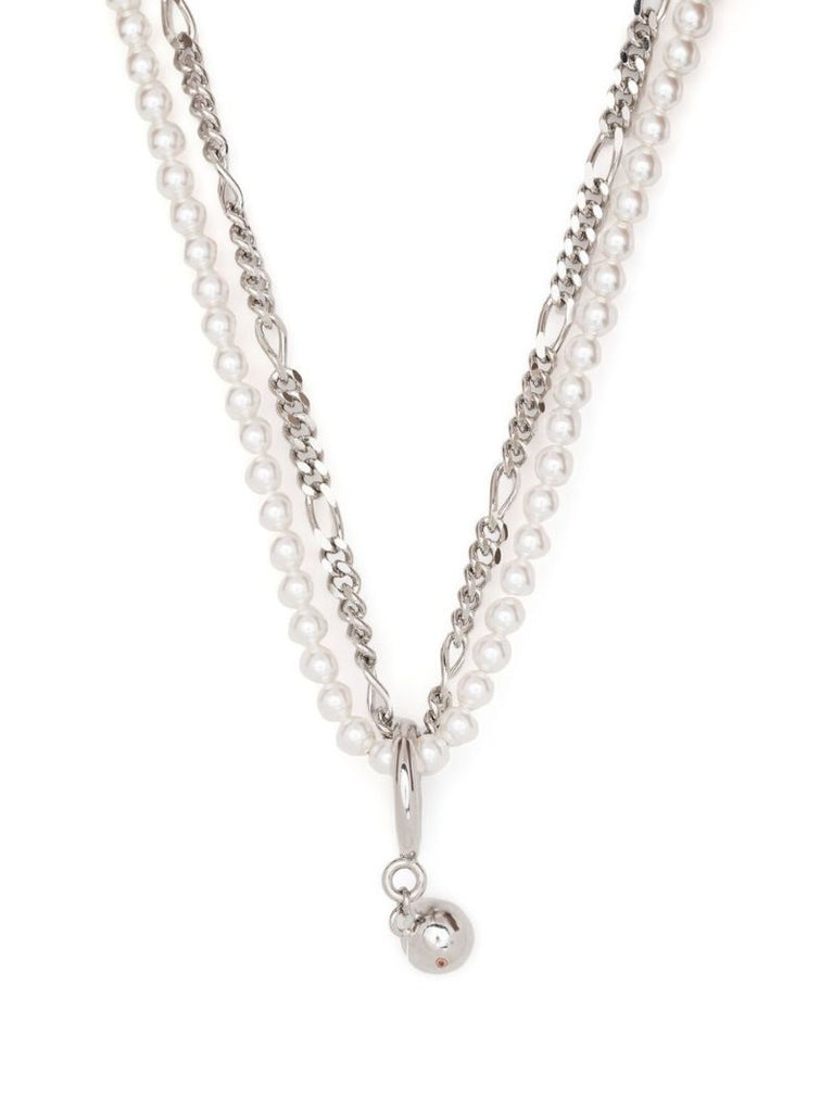 Silver-tone Jip Pearl Necklace