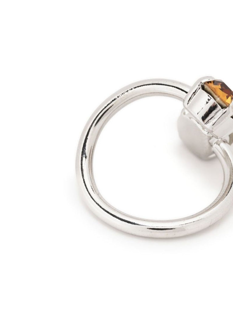 Silver-tone Chris Crystal Ring