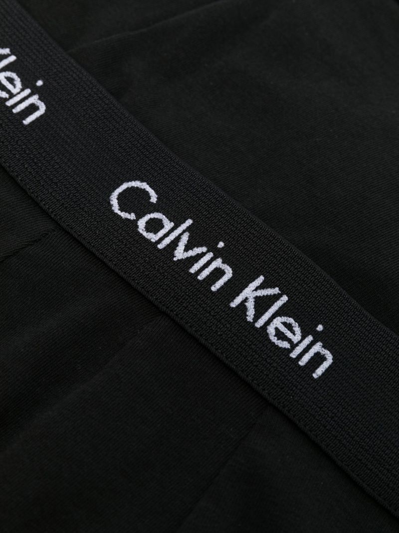 Black Cotton Boxer Briefs Set