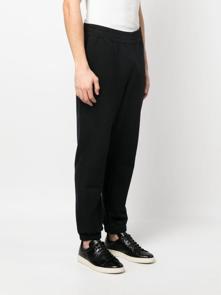 Black Logo Patch Track Pants