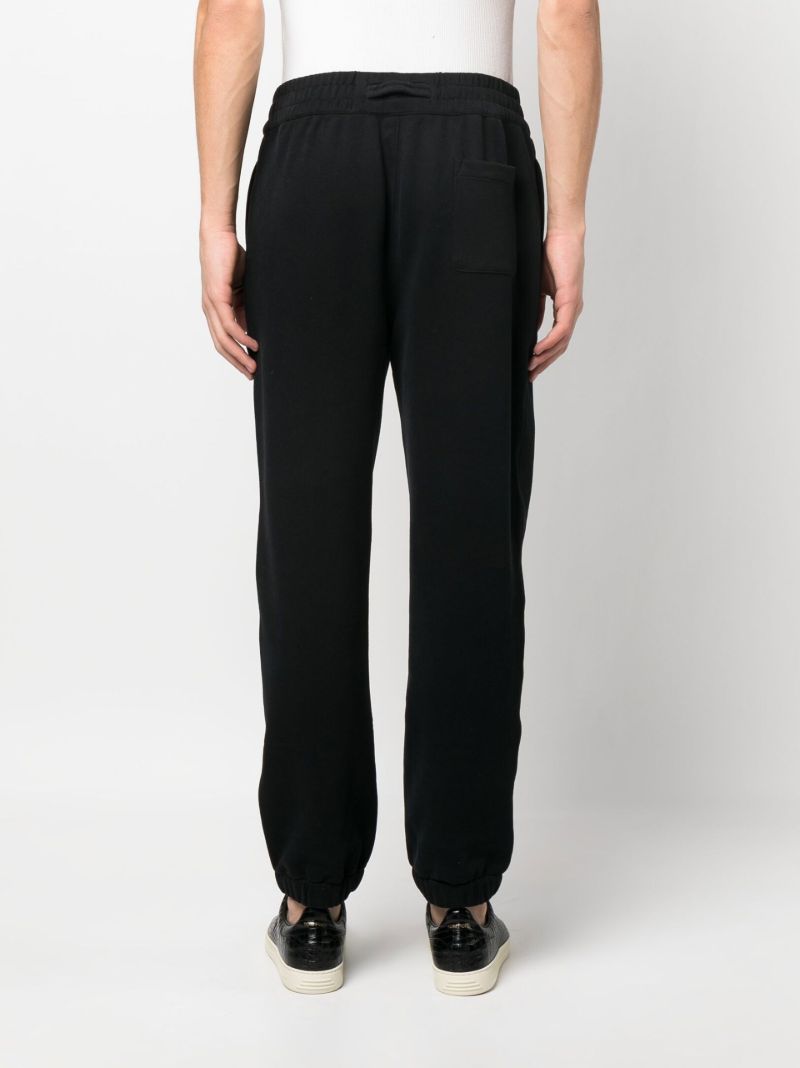 Black Logo Patch Track Pants