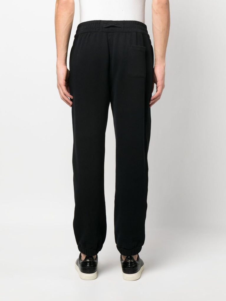 Black Logo Patch Track Pants