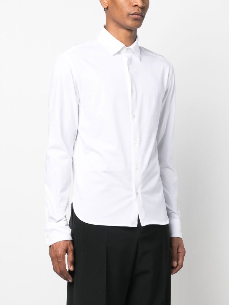 White Long Sleeved Cotton Shirt