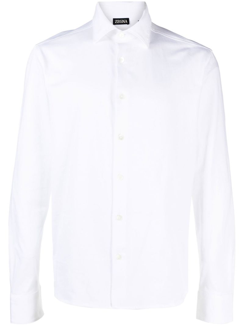 White Long Sleeved Cotton Shirt