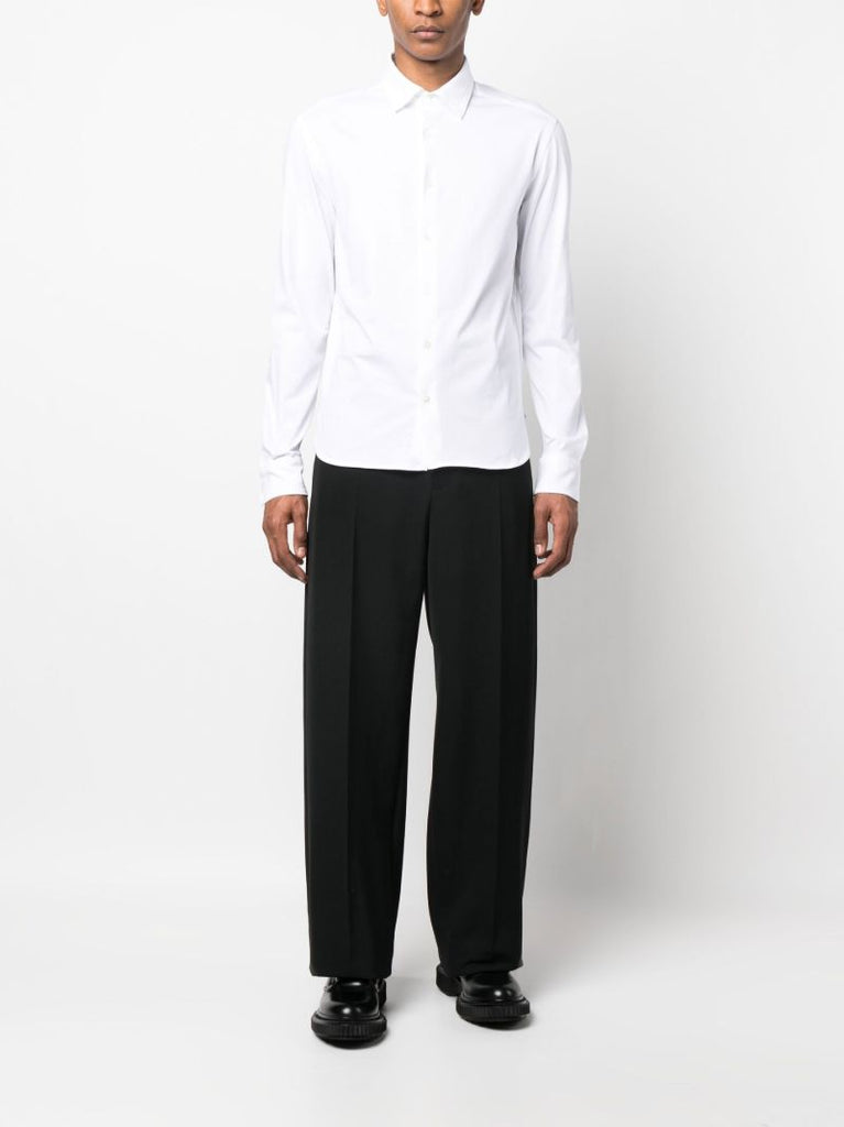 White Long Sleeved Cotton Shirt