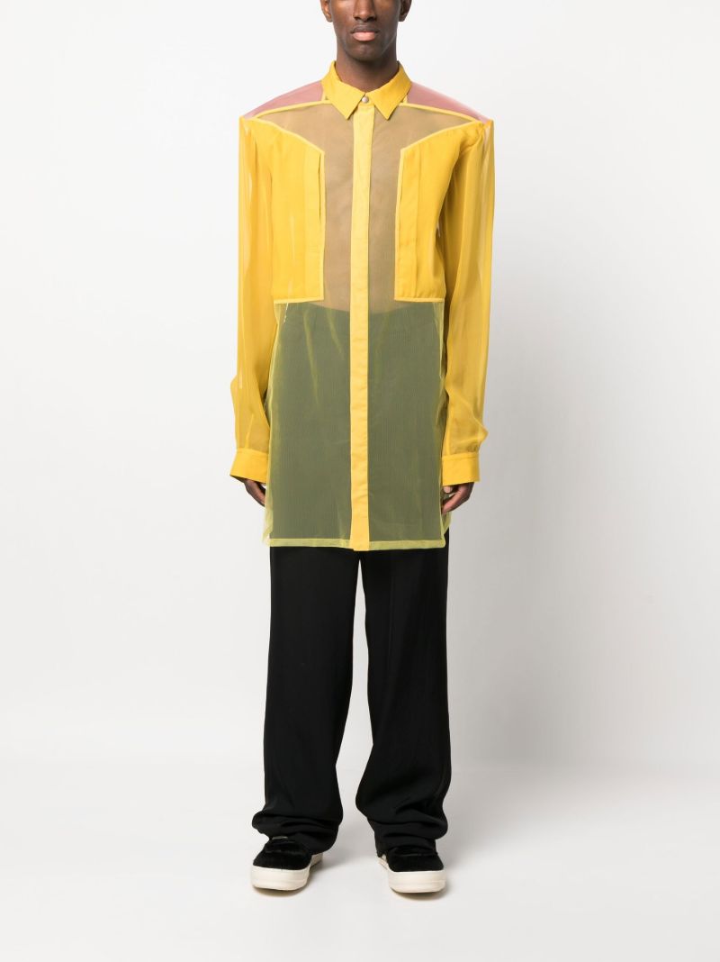 Yellow Jumbo Fogpocket Silk Shirt