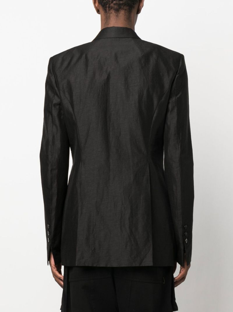 Black Fogpocket Single-breasted Blazer
