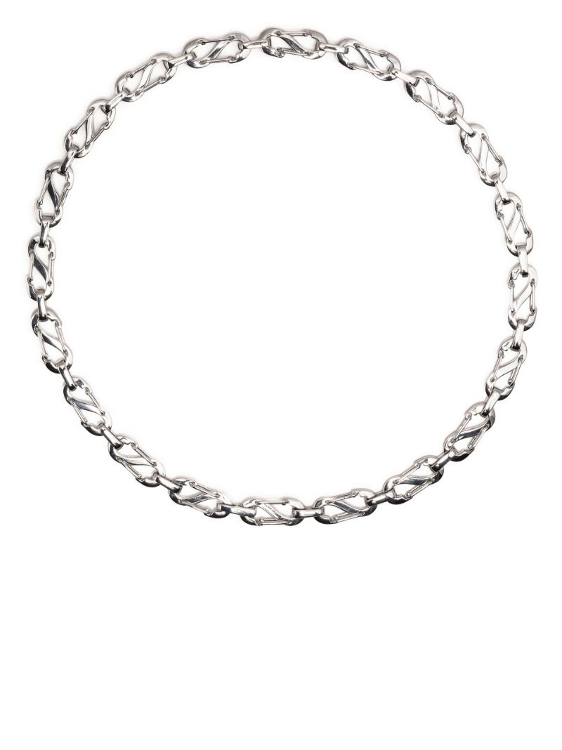 White Silver Romy Chain Necklace