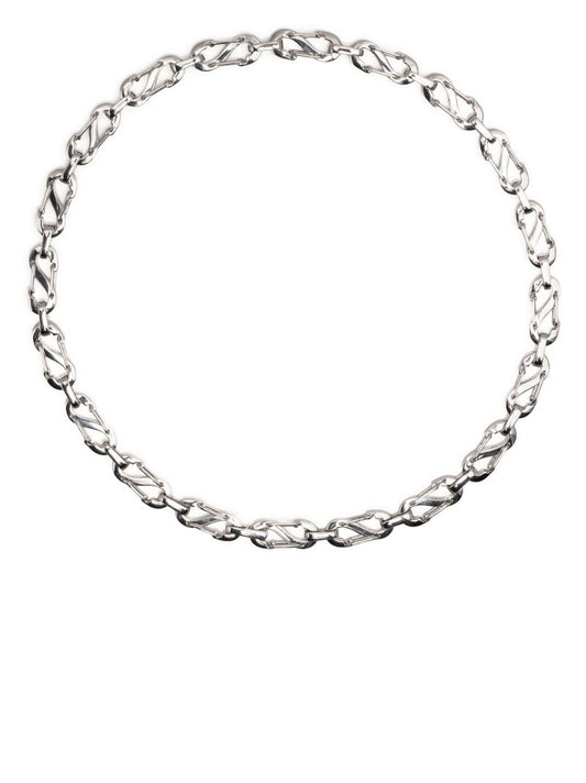 White Silver Romy Chain Necklace